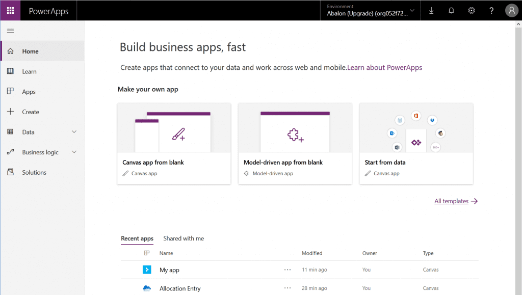 PowerApps Website PowerApps Website