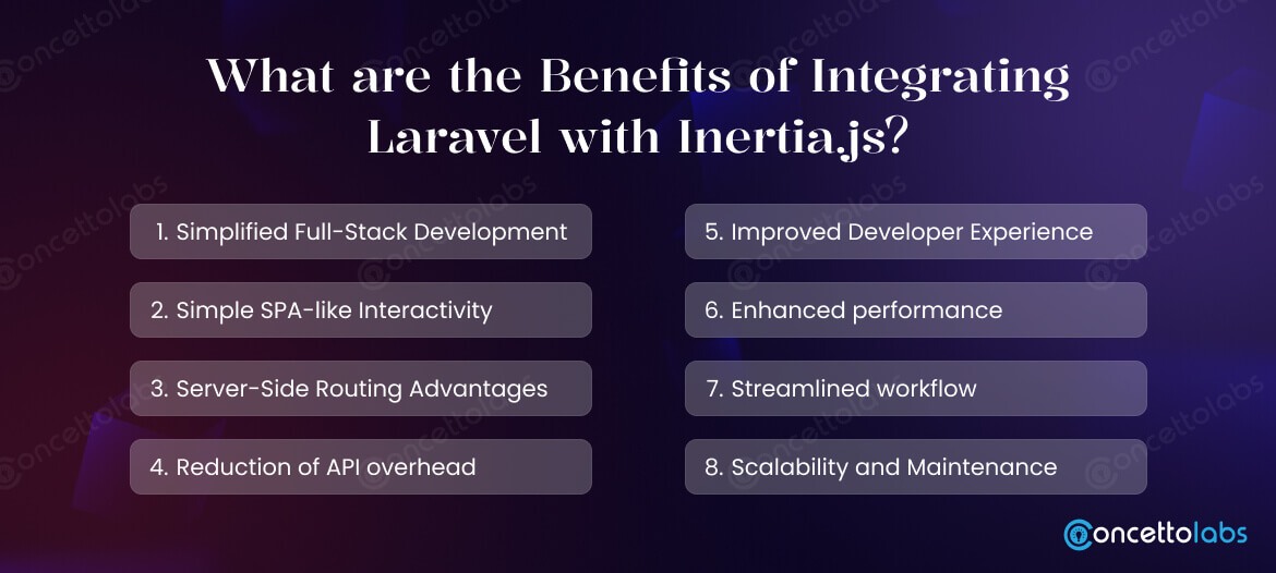 What are the Benefits of Integrating Laravel with Inertia.js?